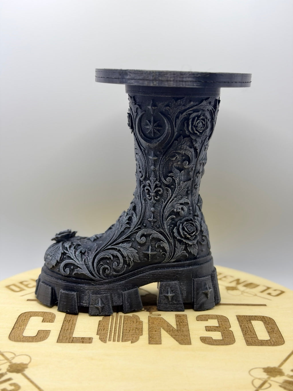 Gothic Victorian Boot Candle Holder – Digital STL File