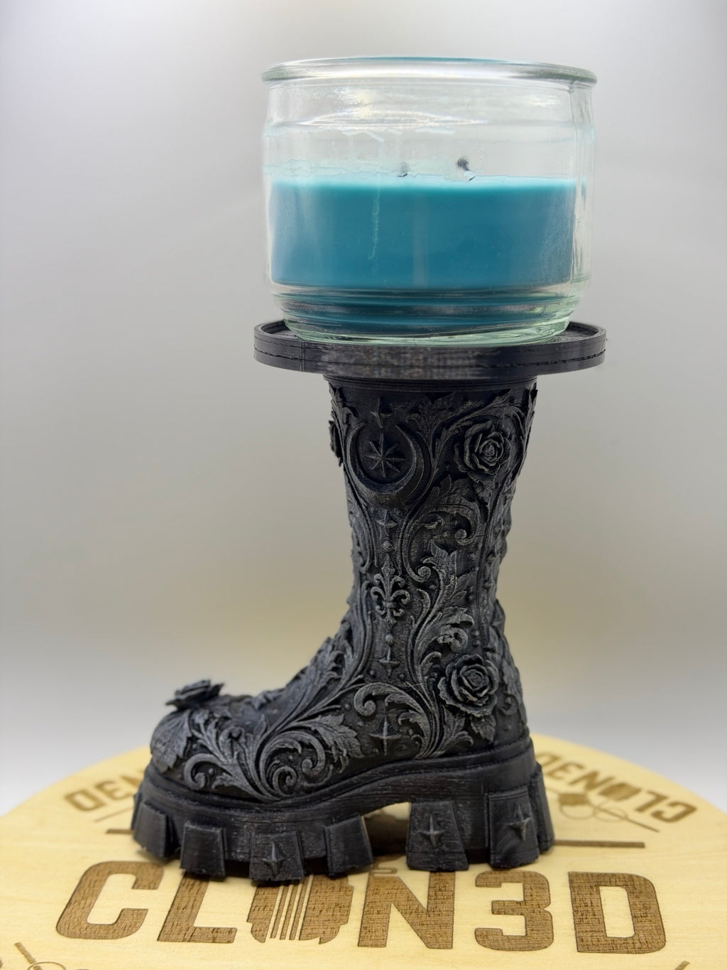 Gothic Victorian Boot Candle Holder – Digital STL File