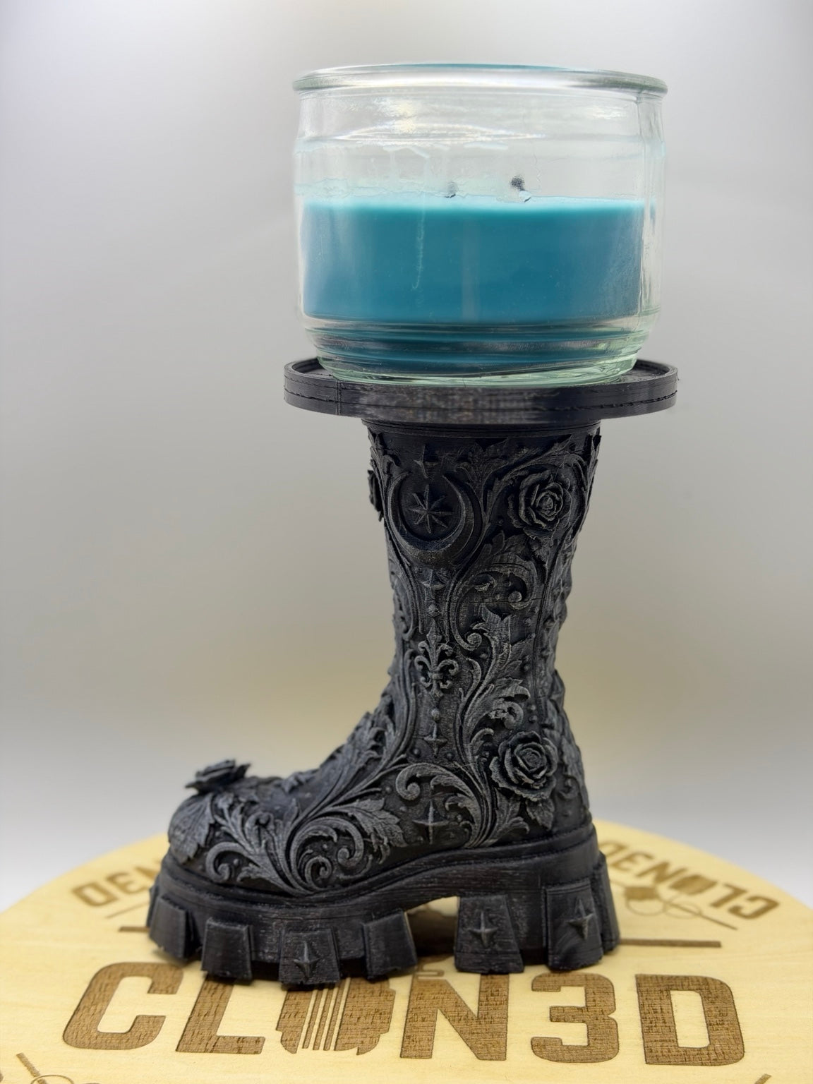 Gothic Victorian Boot Candle Holder – Digital STL File