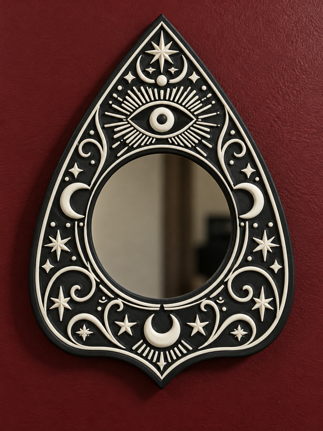 Ouija-Inspired Planchette Mirror Frame – Frame Only