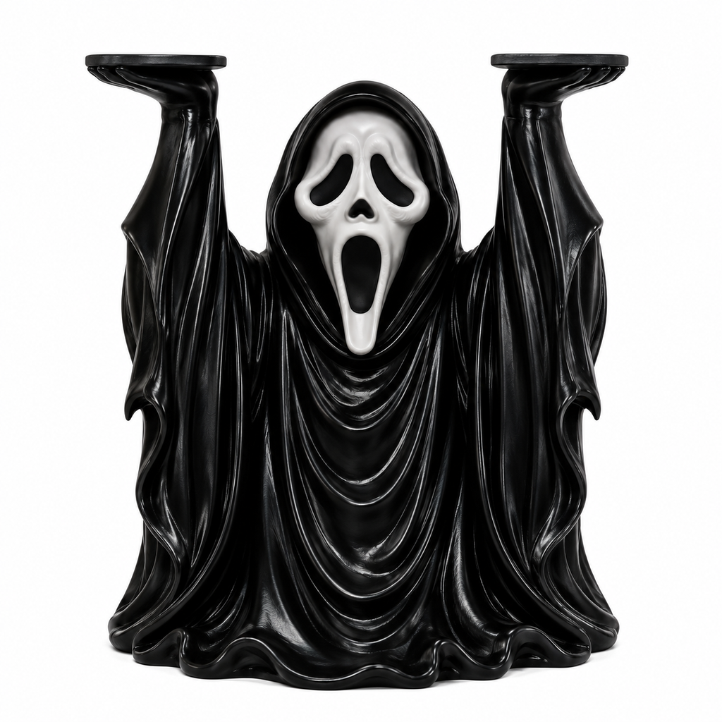 Ghostface-Inspired Candle Holder – Digital 3D Print File